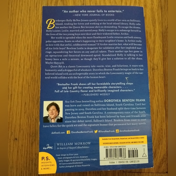 Dorothea Benton Frank Paperback Fiction Novel Book "Queen Bee" - Picture 2 of 3